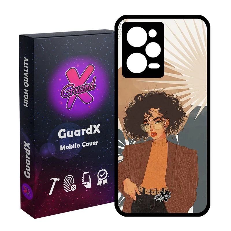 کاور گارد ایکس طرح Girl مدل Glass10369 مناسب برای گوشی موبایل شیائومی Redmi Note 12 Pro 5G/Poco X5 Pro 5G/Note 12 Pro Pro speed