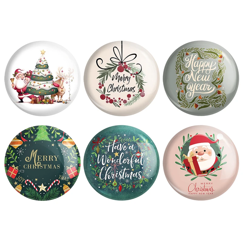 مگنت خندالو طرح کریسمس Christmas کد 1349B مجموعه 6 عددی