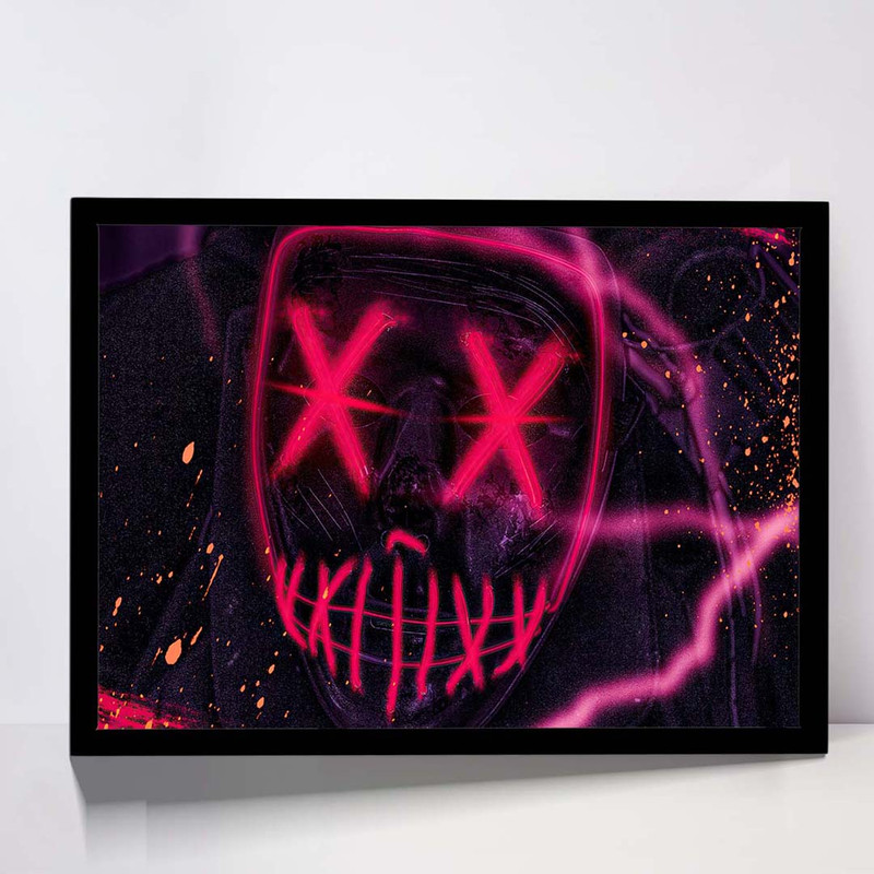 تابلو مدل red mask neon کد F-15016