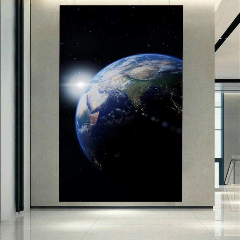 پوستر طرح کهکشان و ستارگان مدل کره زمین کد AR18610