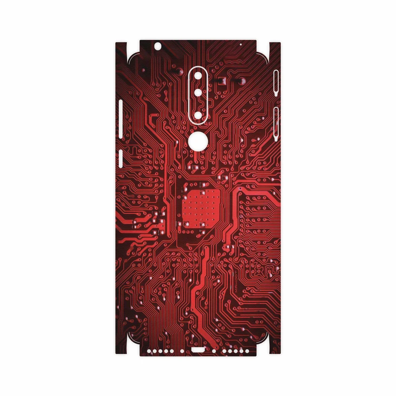 برچسب پوششی ماهوت مدل Red Printed Circuit Board-FullSkin مناسب برای گوشی موبایل نوکیا 3.1 Plus
