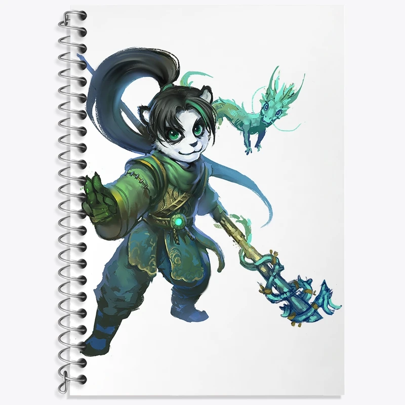 دفتر زبان 50 برگ خندالو مدل سه خط طرح بازی دنیای وارکرفت (World of Warcraft) کد 31851