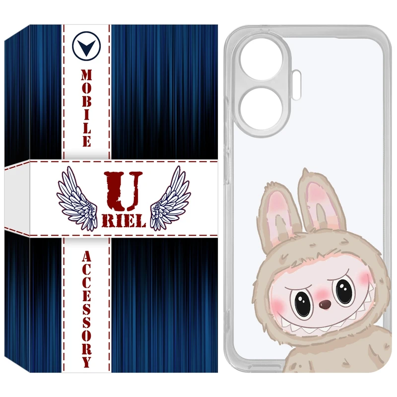 کاور یوریل مدل Clear کد 119 طرح لبوبو Labubu مناسب برای گوشی موبایل شیائومی Poco F7