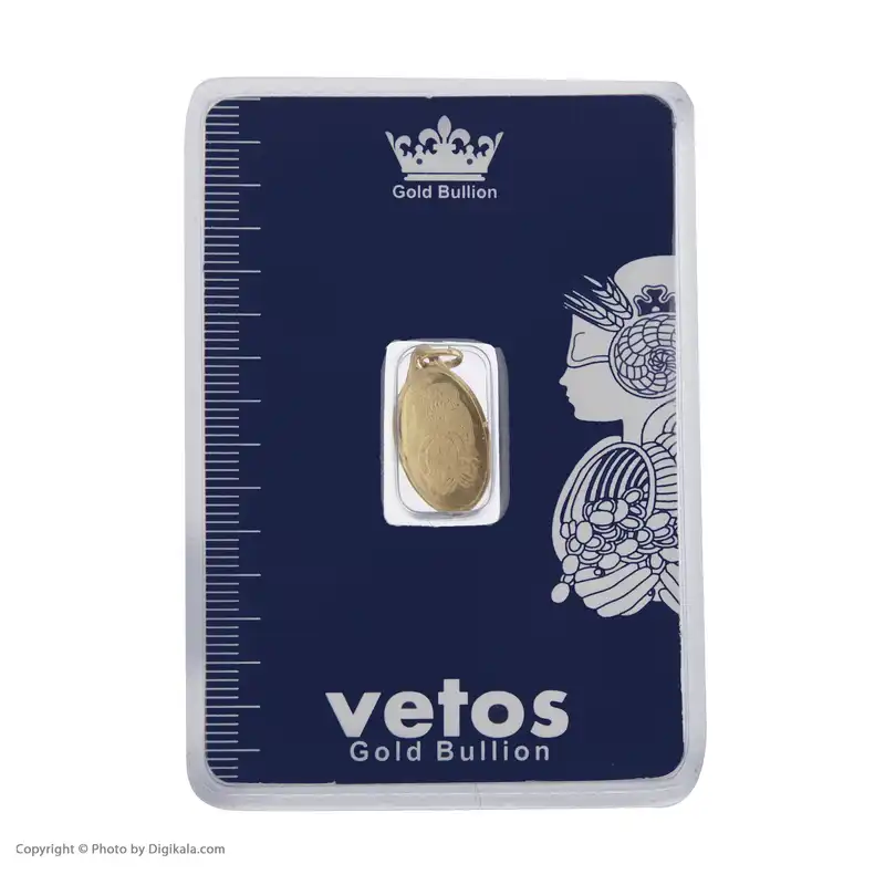 شمش طلا 18 عیار وتوس کد 400