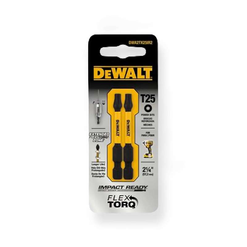 سری پیچ گوشتی دیوالت مدل  DWA2TX25IR2 بسته 2 عددی 