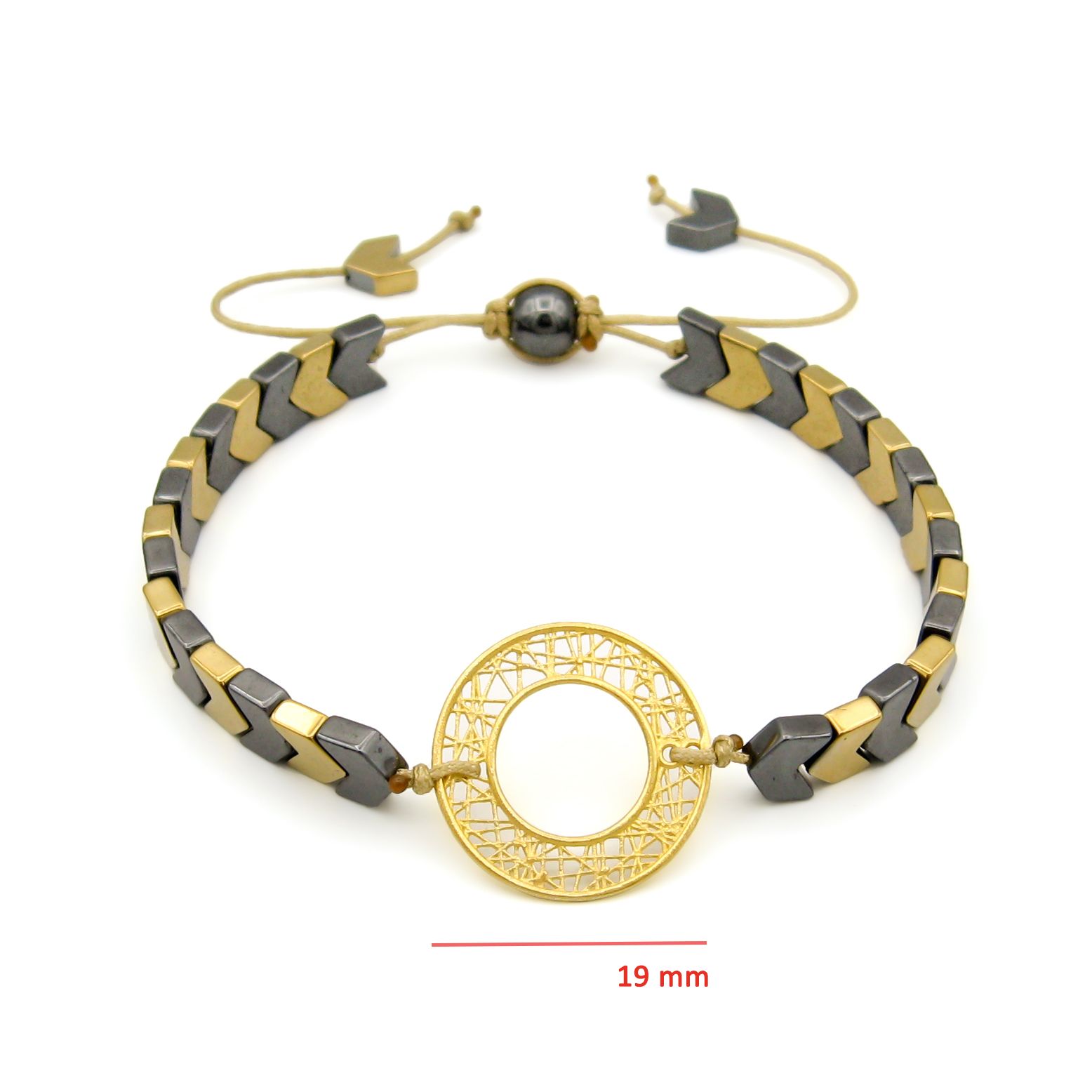 دستبند طلا 18 عیار زنانه کاپانی مدل kb026 -  - 4