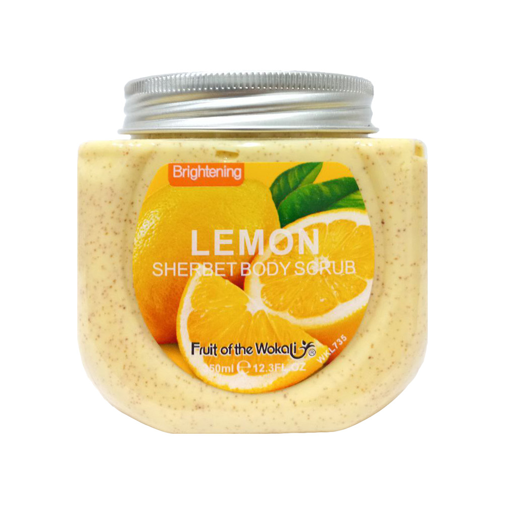 اسکراب لایه بردار پوست وکالی مدل lemon حجم 350 میلی لیتر