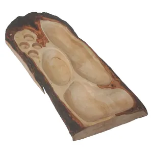 اردو خوری چوبی مدل روستیک طرح سه خانه کد 001