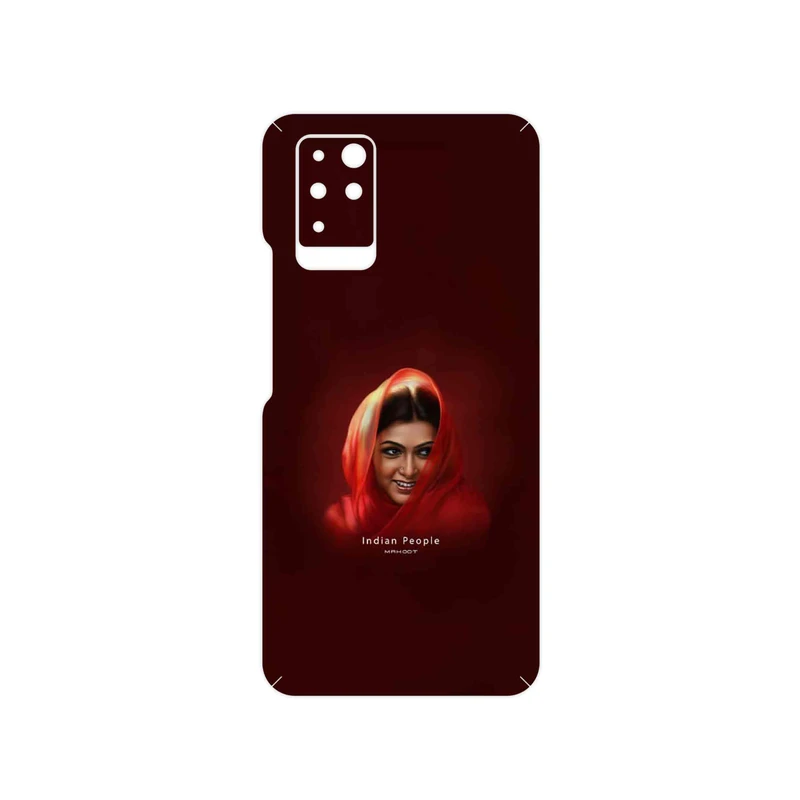 برچسب پوششی ماهوت مدل Portrait of an Indian Woman مناسب برای گوشی موبایل اینفینیکس Note 10