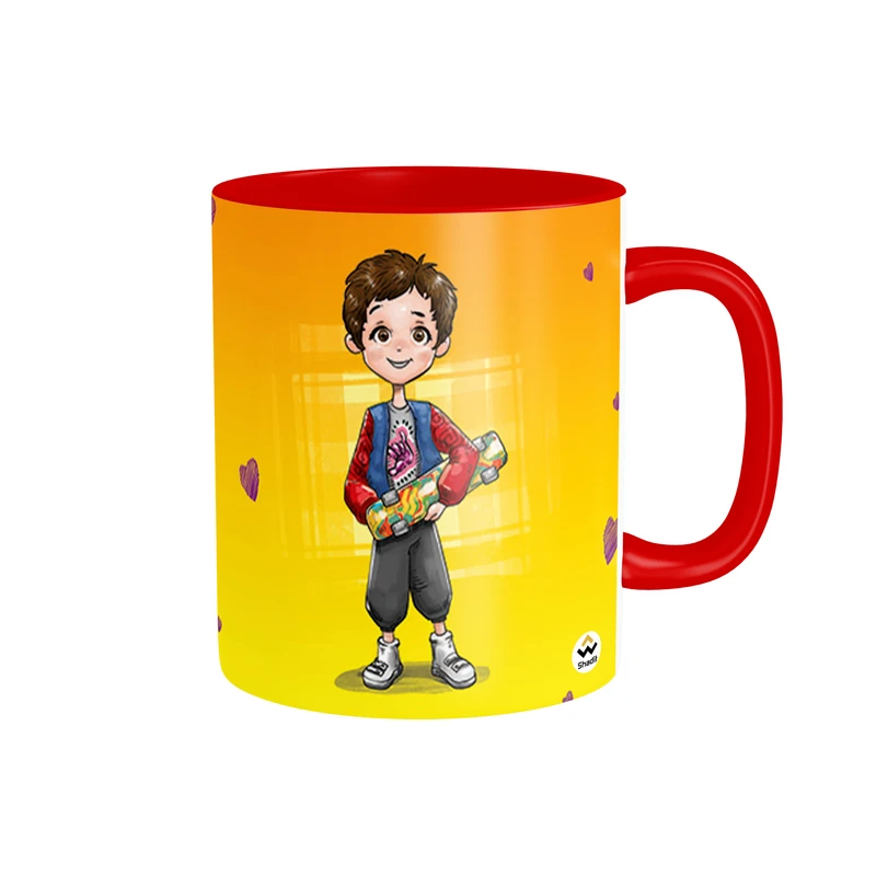 ماگ شادیت طرح این لیوان دهنی یه پسر اردیبهشت ماهیه کد 22