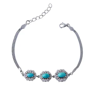    دستبند نقره زنانه بازرگانی میلادی کد DP_131