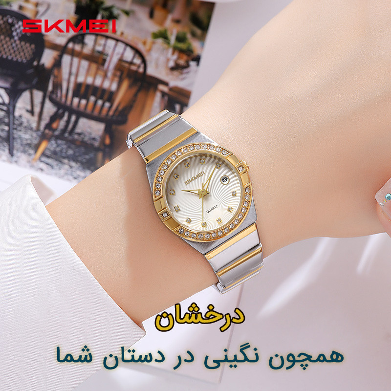 ساعت مچی عقربه ای زنانه اسکمی مدل 2342TGD-Verganti به همراه دستبند