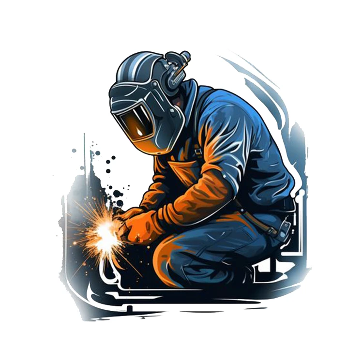 استیکر پارچه و لباس پاد آفرین مدل جوشکار کد 4416