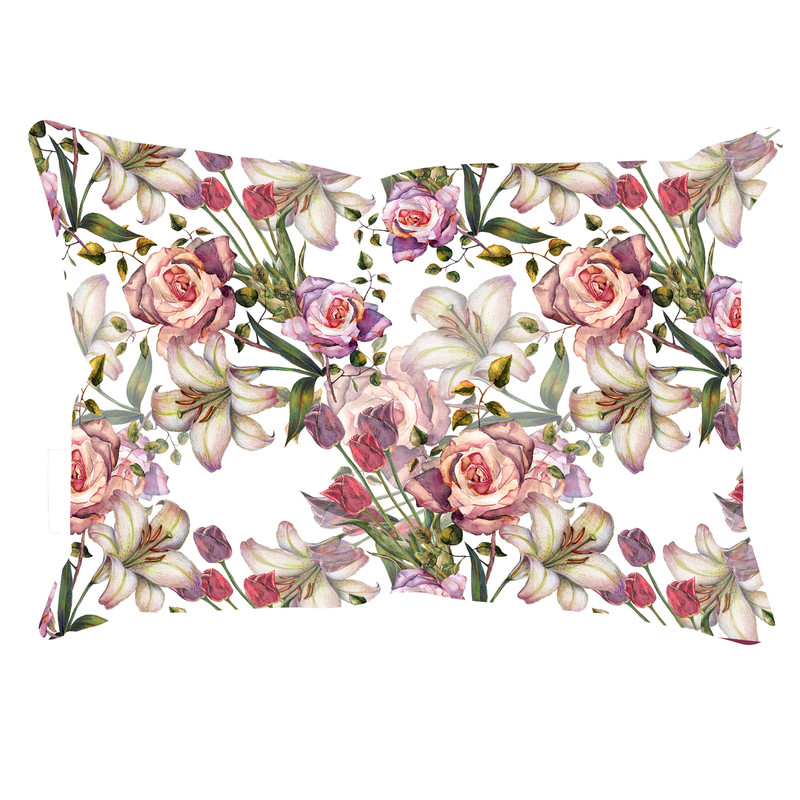 رو بالشی مدل گل دورو طرح دار کد 90269