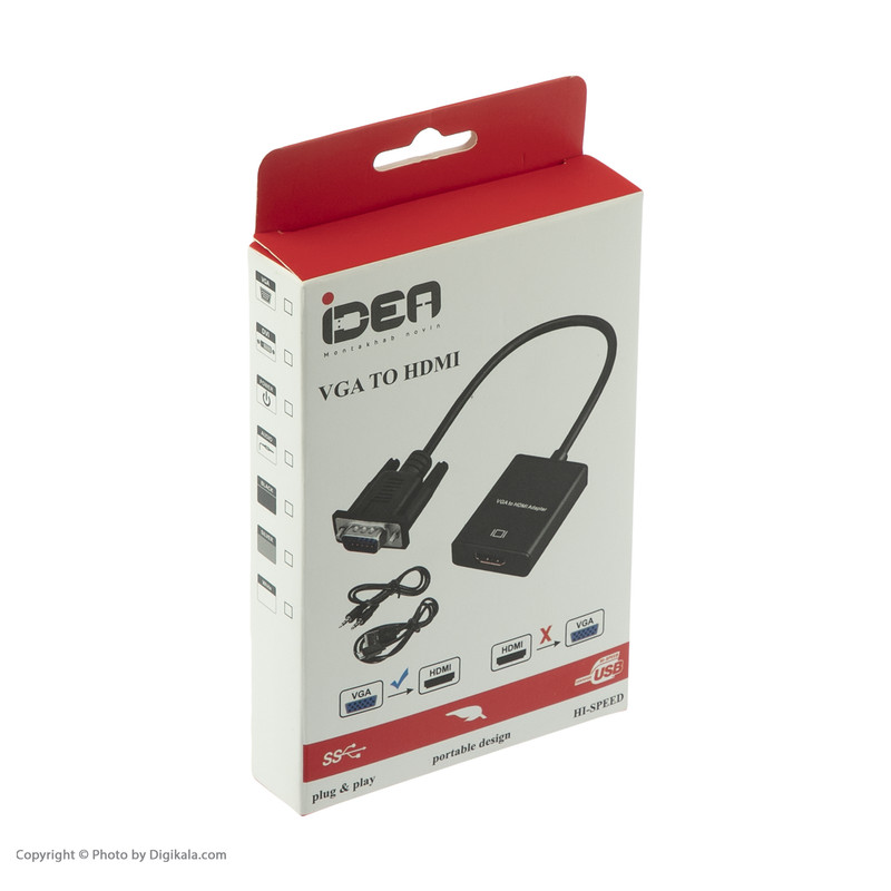 مبدل VGA به HDMI ایده مدل 003 3