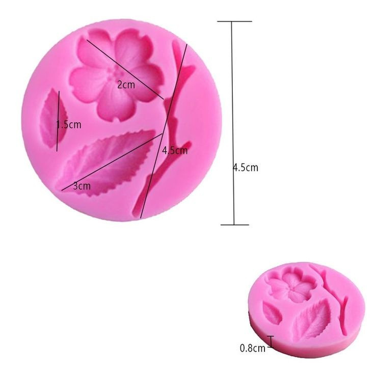 ابزار تزیین فوندانت به گز مدل شکوفه گیلاس