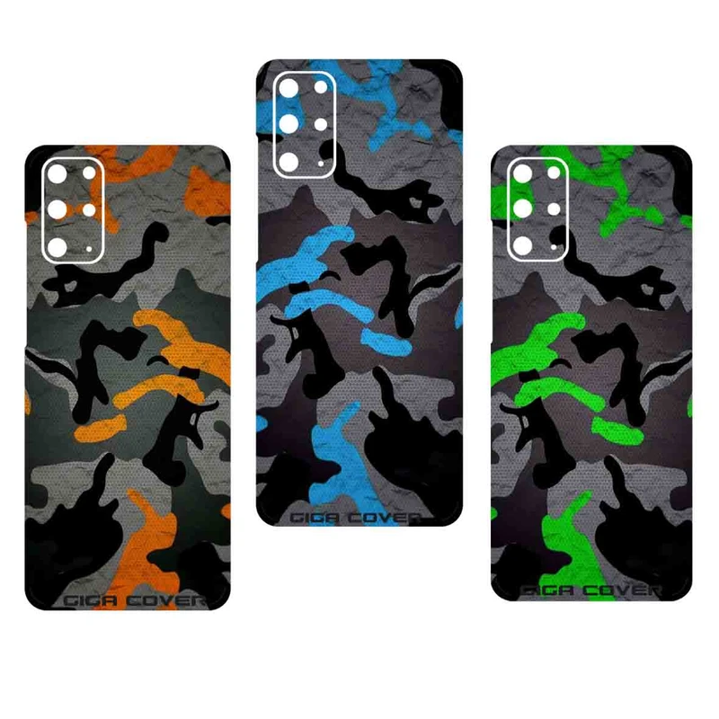 محافظ پشت گوشی گیگا کاور کد 3set army مناسب برای گوشی موبایل سامسونگ S20 PLUS مجموعه 3 عددی