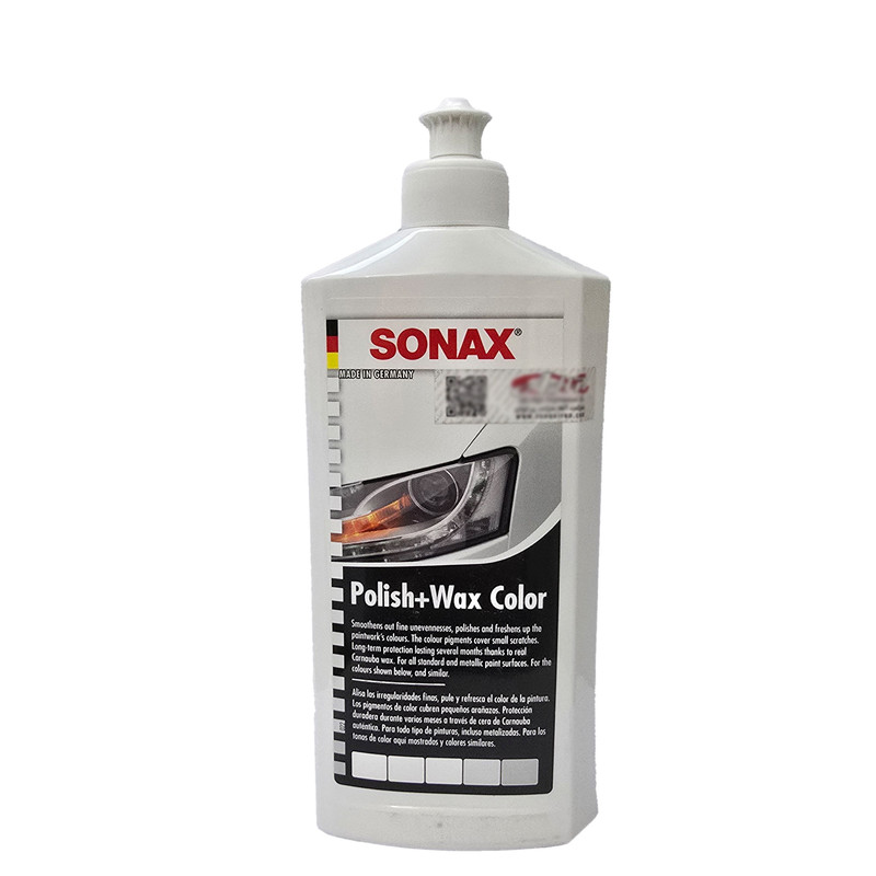 واکس و پولیش خودرو سوناکس مدل Polish+wax حجم ۵۰۰ میلی لیتر