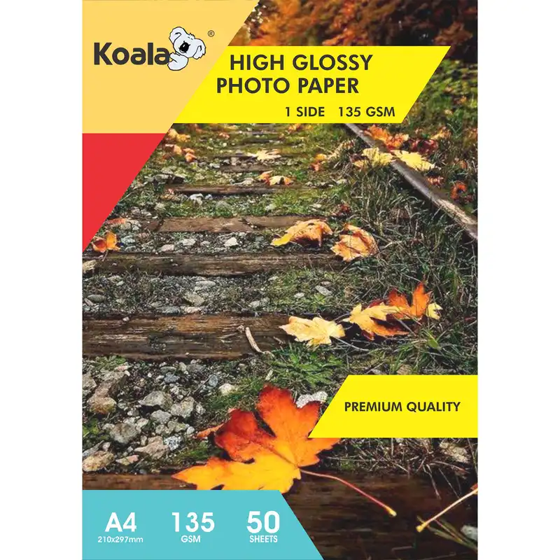 کاغذ چاپ عکس گلاسه کوالا مدل K135 سایز A4 بسته 50 عددی