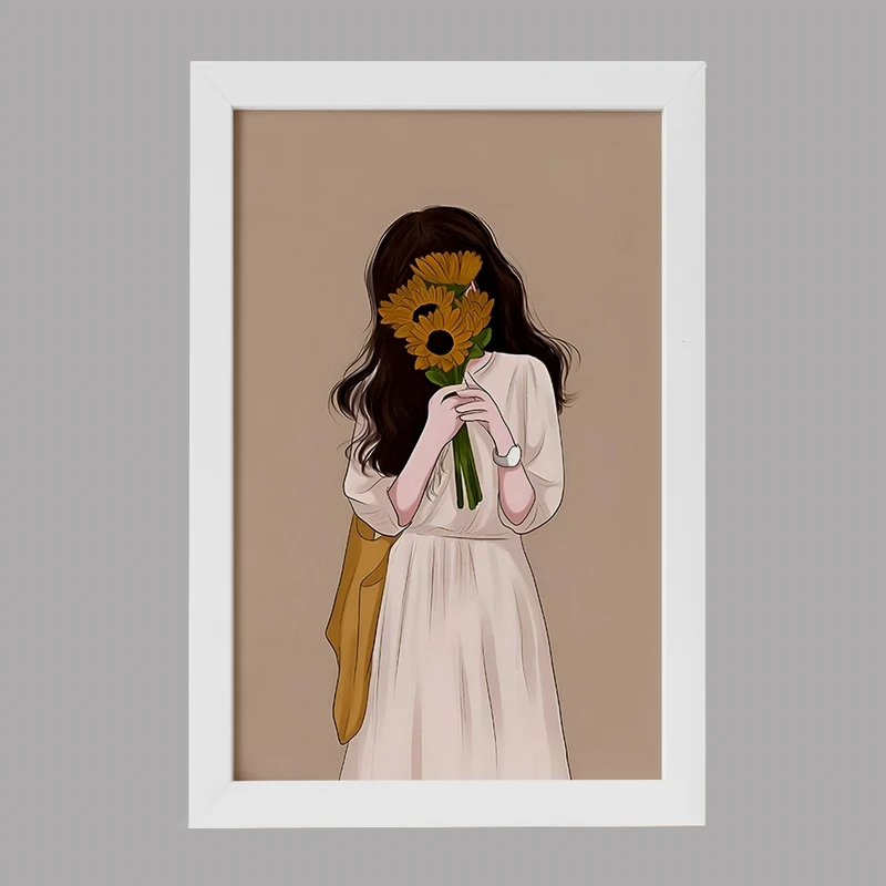 تابلو خندالو مدل دخترانه مینیمال کد F5199