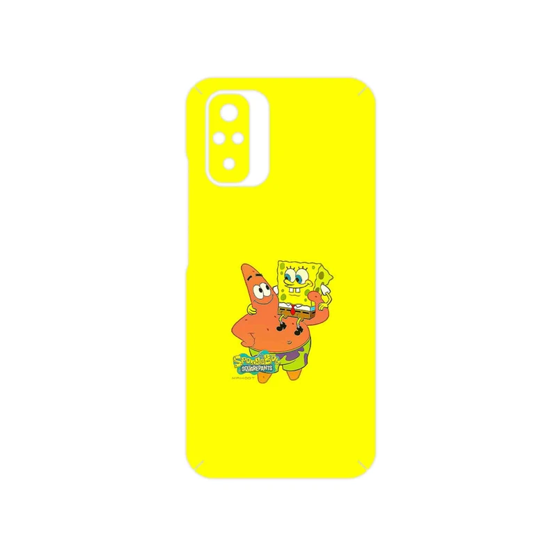 برچسب پوششی ماهوت مدل SpongeBob SquarePants مناسب برای گوشی موبایل شیائومی Redmi Note 10s