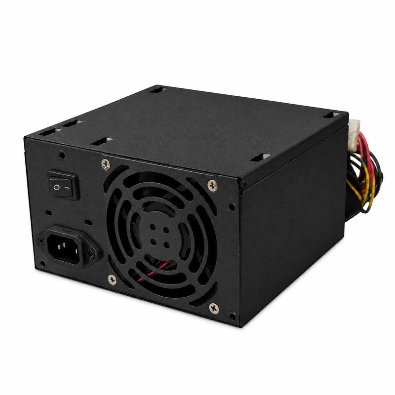منبع تغذیه کامپیوتر 500 وات مدل Powerb-500W Real دارای ۸پین گرافیک