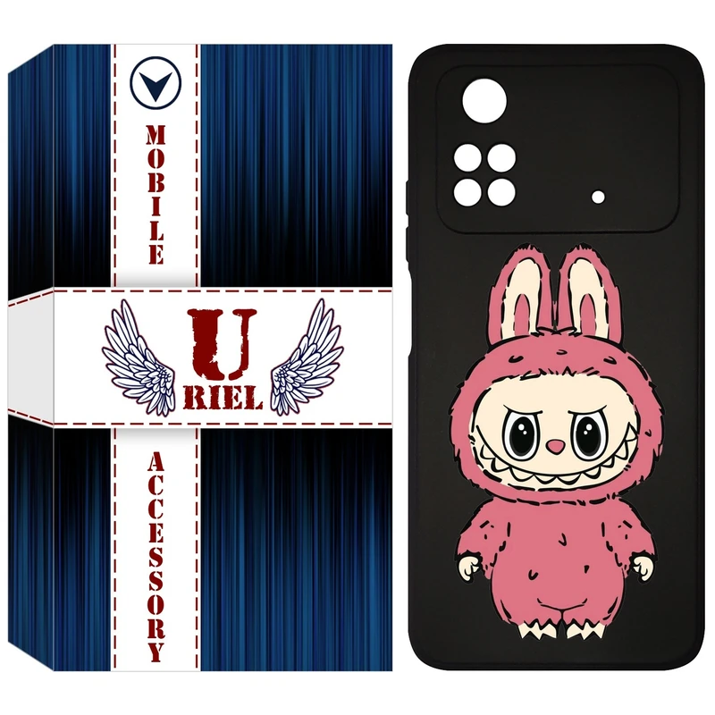 کاور یوریل قاب مدل KSH کد 149 طرح عروسک لبوبو مناسب برای گوشی موبایل شیائومی Poco M4 Pro 4G