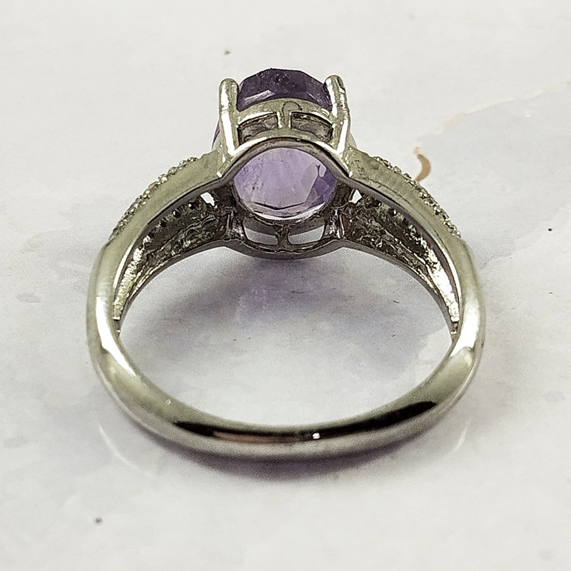 انگشتر نقره زنانه سلین کالا مدل آمتیست کد 55 انگشتر نقره زنانه سلین کالا مدل آمتیست کد 55