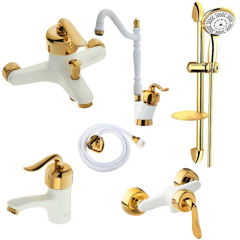 ست شیرآلات لیگوریا مدل 1303 مجموعه 6 عددی