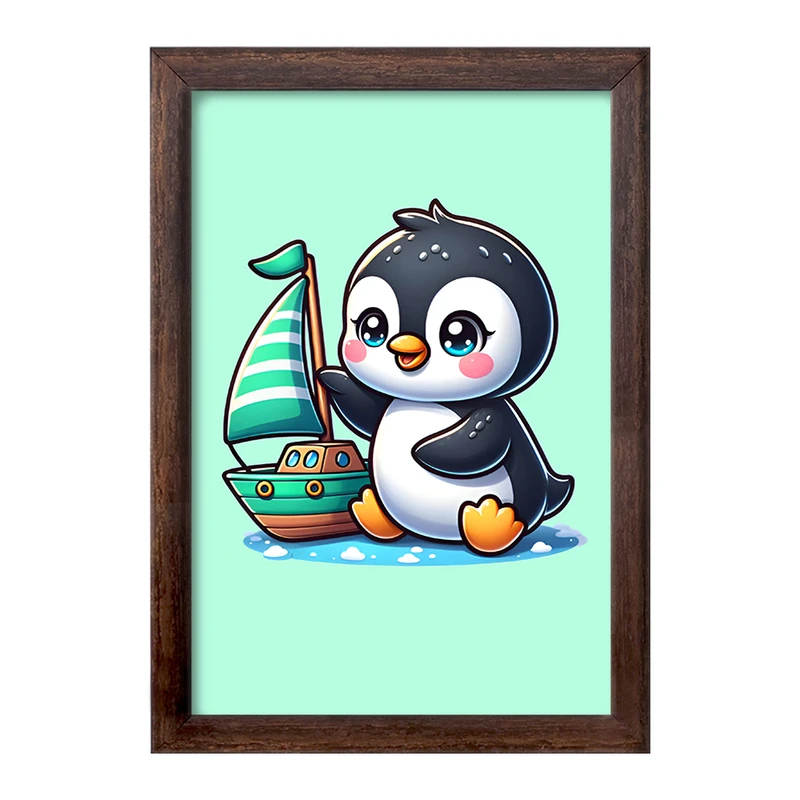 تابلو خندالو طرح پنگوئن کیوت کد F7711