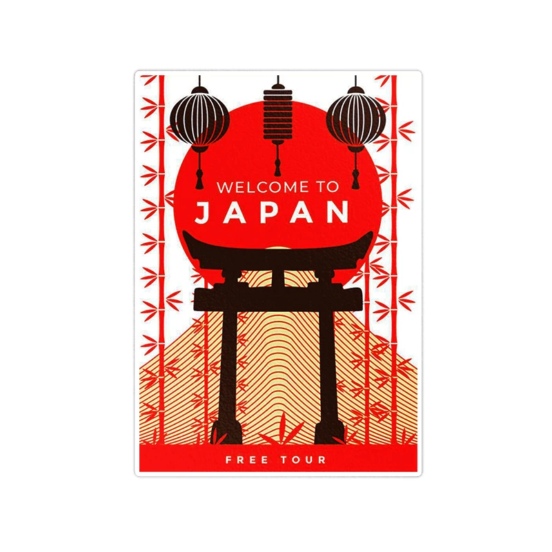   استیکر لپ تاپ ویندی دیزاین طرح japan مدل VINDI1313