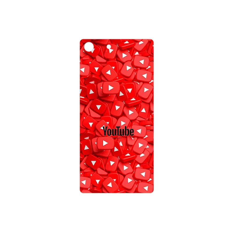 برچسب پوششی ماهوت مدل Youtube مناسب برای گوشی موبایل سونی Xperia M5