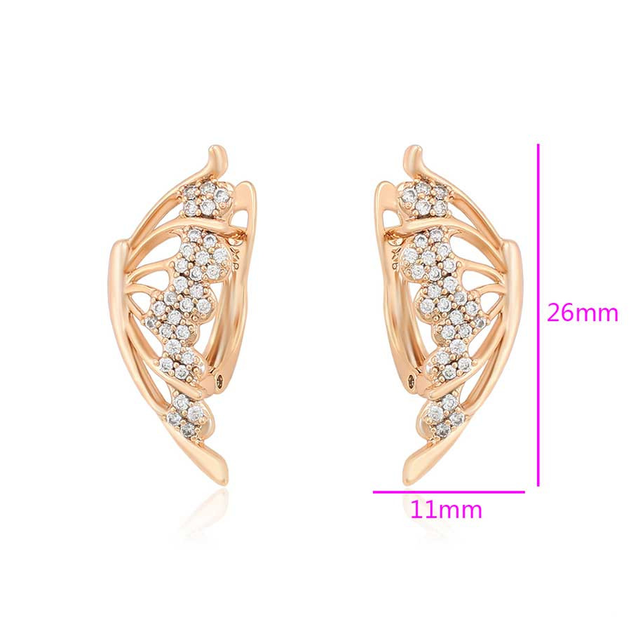 گوشواره زنانه ژوپینگ مدل پروانه ای قفل کلیپسی گوشواره زنانه ژوپینگ مدل پروانه ای قفل کلیپسی