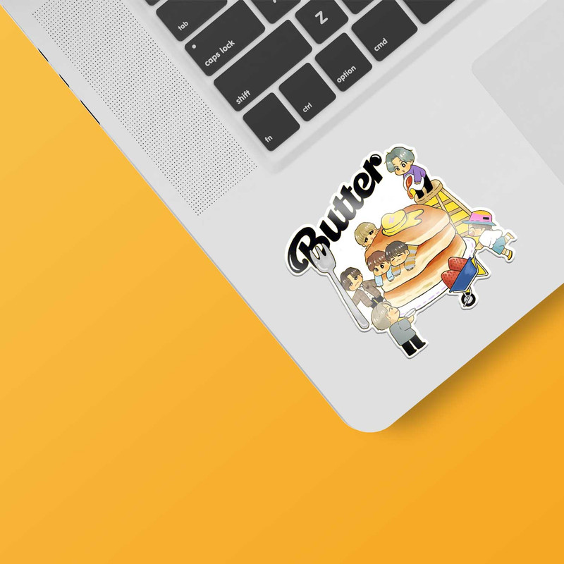 استیکر لپ تاپ گیم مون طرح Bts Butter کد 111171 2