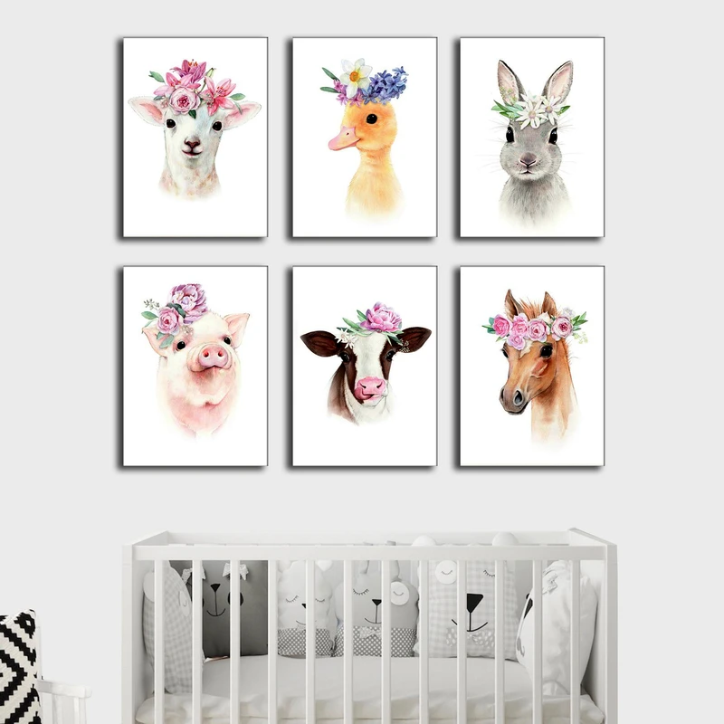 تابلو اتاق کودک آرت سون مدل K030 مجموعه 6 عددی