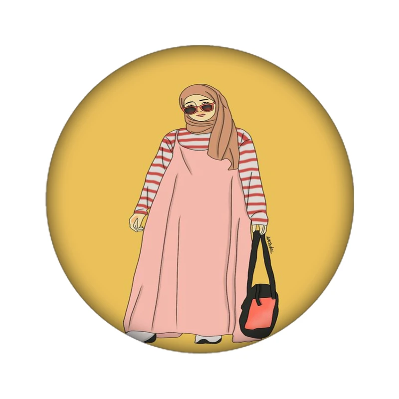 استیکر لپ تاپ طرح زن کد 4561