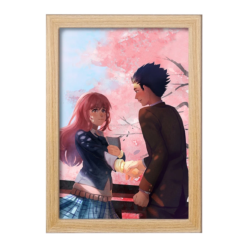 تابلو خندالو مدل شوکو نیشیمیا و شویا ایشیدا انیمه سایلنت ویس A Silent Voice  کد 15823