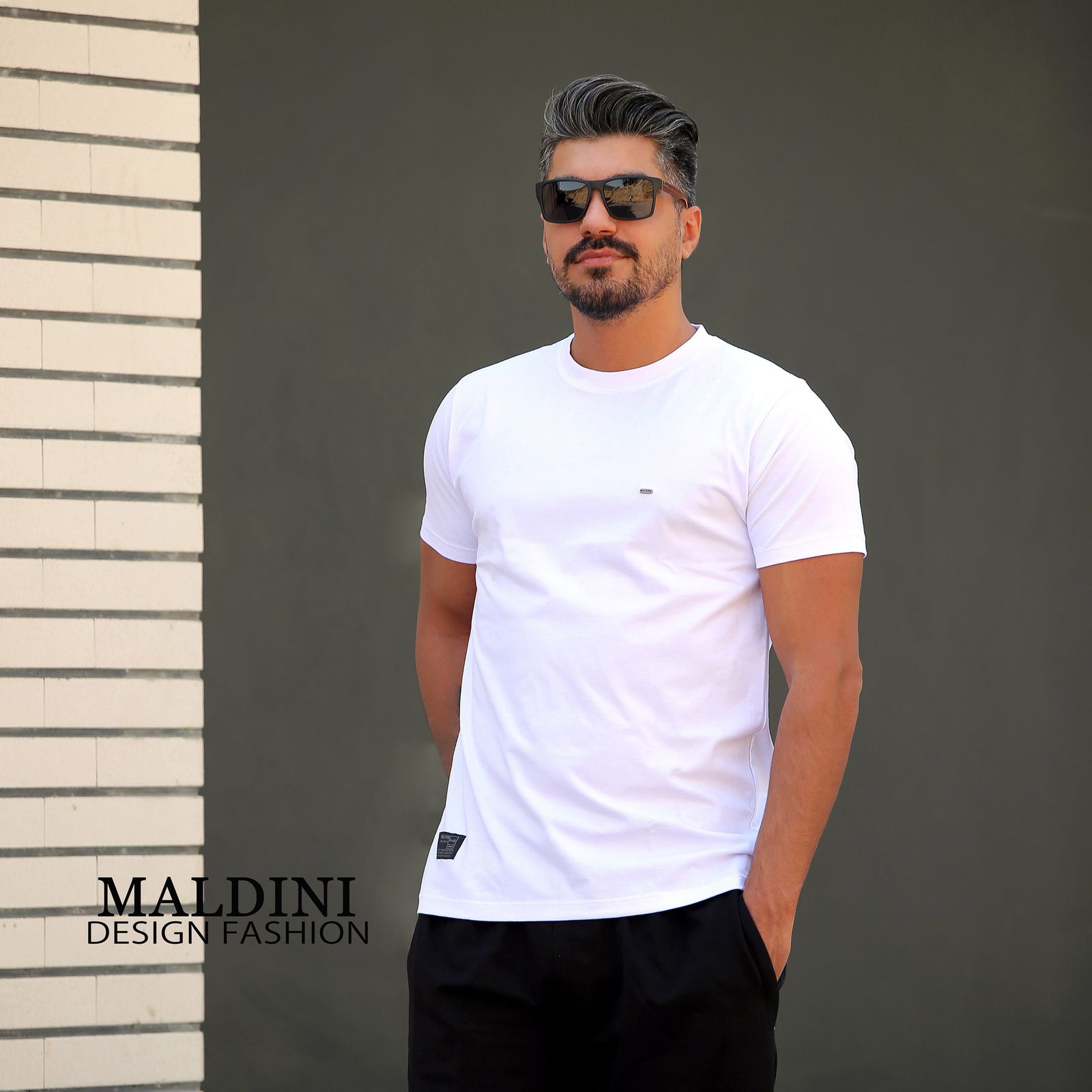 تی شرت آستین کوتاه مردانه مالدینی مدل T-157 -  - 9
