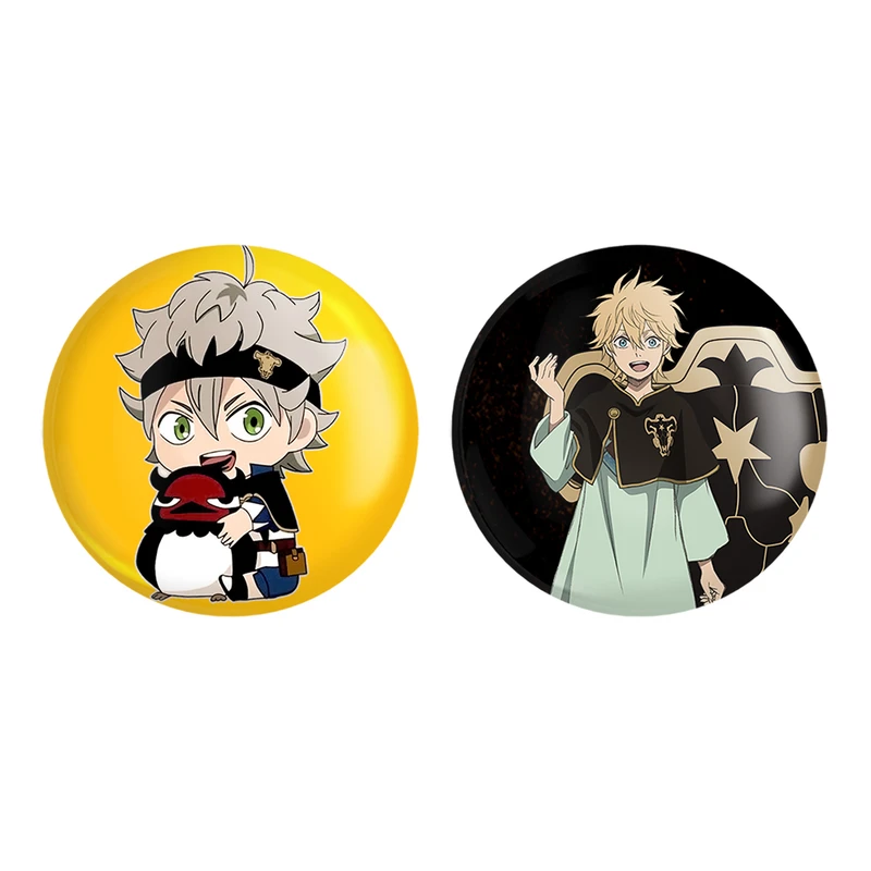 مگنت خندالو طرح آستا و لاک ولیتا انیمه بلک کلاور کد 1025510261 مجموعه 2 عددی