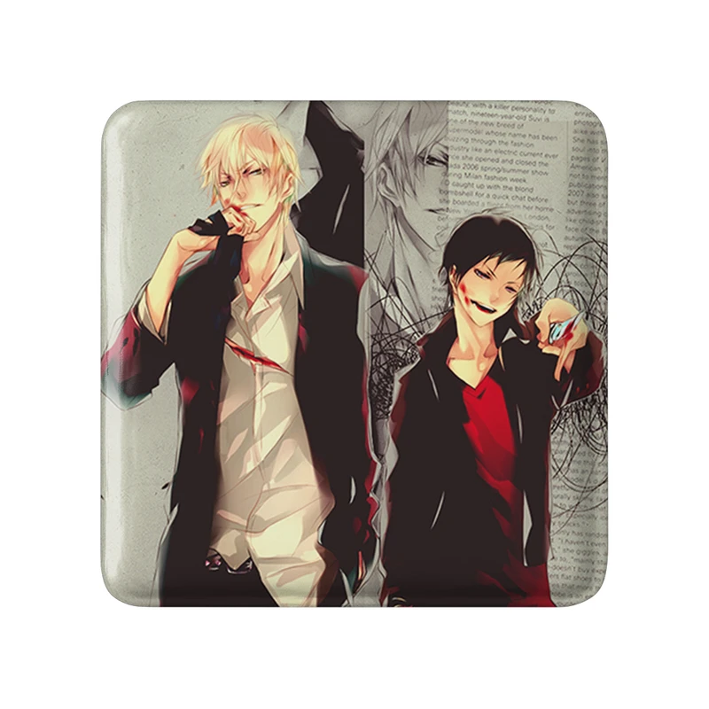 پیکسل خندالو طرح ایزایا و شیزو انیمه دورارارا مدل مربعی کد 32117