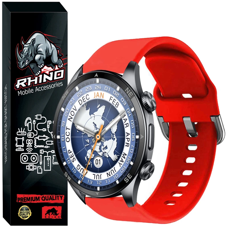 بند راینو مدل Silic-SQ مناسب برای ساعت هوشمند گلوریمی GX SPORT 22MM