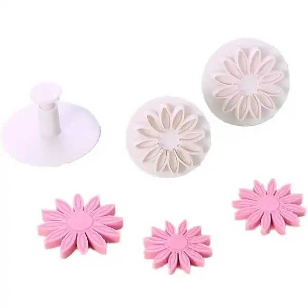 قالب شیرینی به گز مدل گل مینا مجموعه 3 عددی