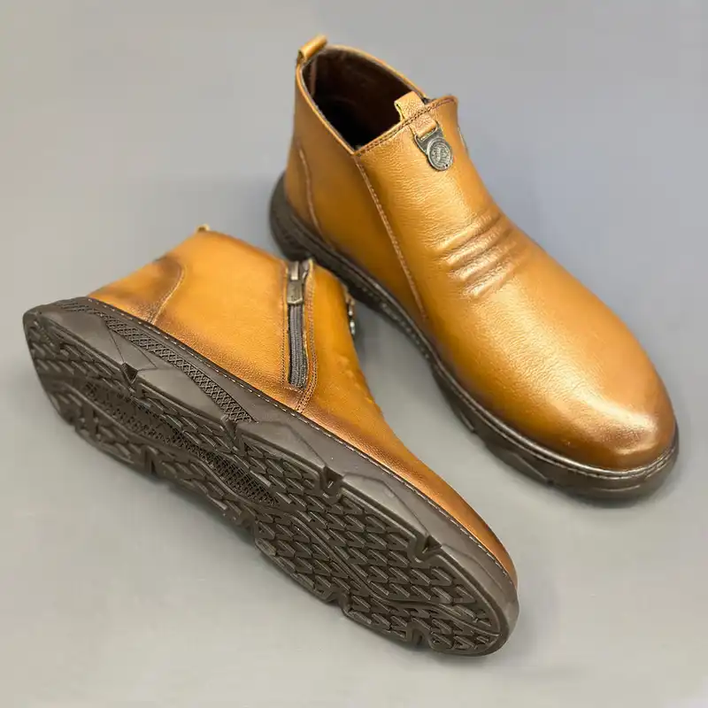 نیم بوت مردانه مدل 10084 رنگ عسلی