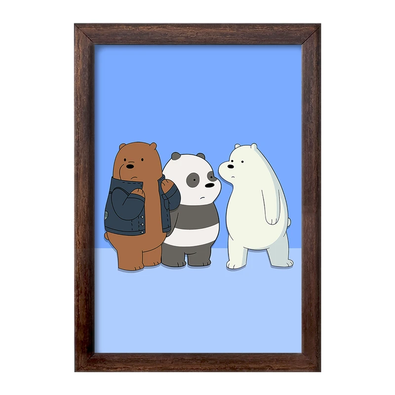 تابلو خندالو طرح انیمیشن سه خرس کله پوک کد 27643