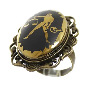 انگشتر زنانه مدل حدید مهر ماه کد 6905