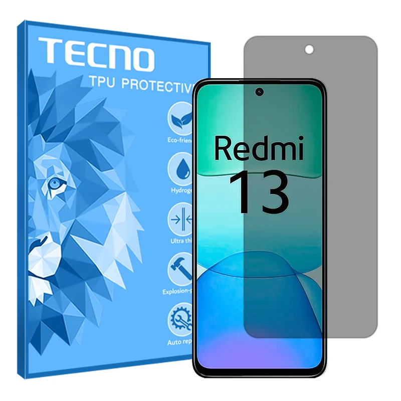 محافظ صفحه نمایش حریم شخصی تکنو مدل Resistant‌ مناسب برای گوشی موبایل شیائومی Redmi 13