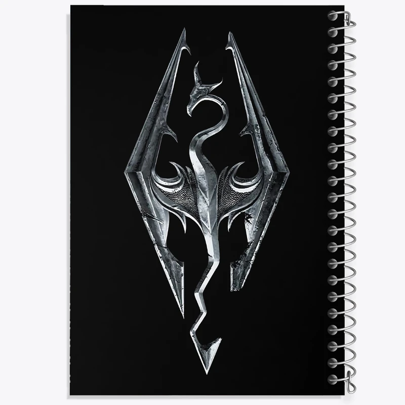 دفتر نت موسیقی 50 برگ خندالو مدل بازی اسکایریم (Skyrim) کد 32759