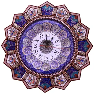 ساعت دیواری خاتمکاری مدل خورشیدی کد 0025