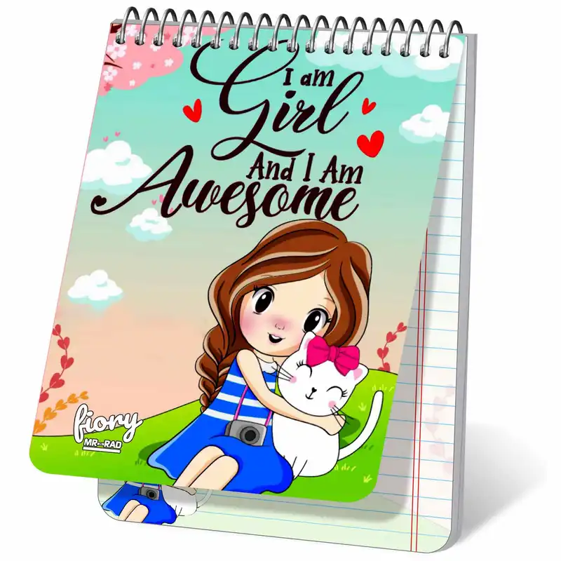 دفترچه یادداشت مستر راد طرح دختر فانتزی مدل  angel کد fiory 1810