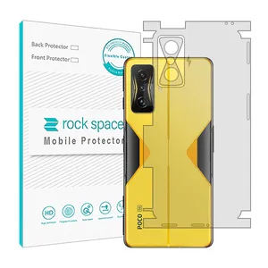 Transparent Rockspace HyGEL model phone back protector suitable for Xiaomi Poco F4 GT mobile phone